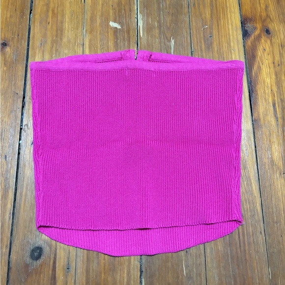 Papermoon Fuchsia Ribbed Top - Picture 2 of 3